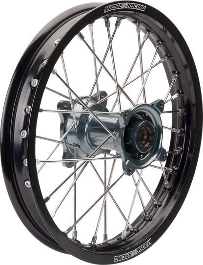 Rueda completa SX-1 - Conjunto de ruedas - SX-1 - Completa - Delantera - Rueda negra/buje gris - 14x1,6