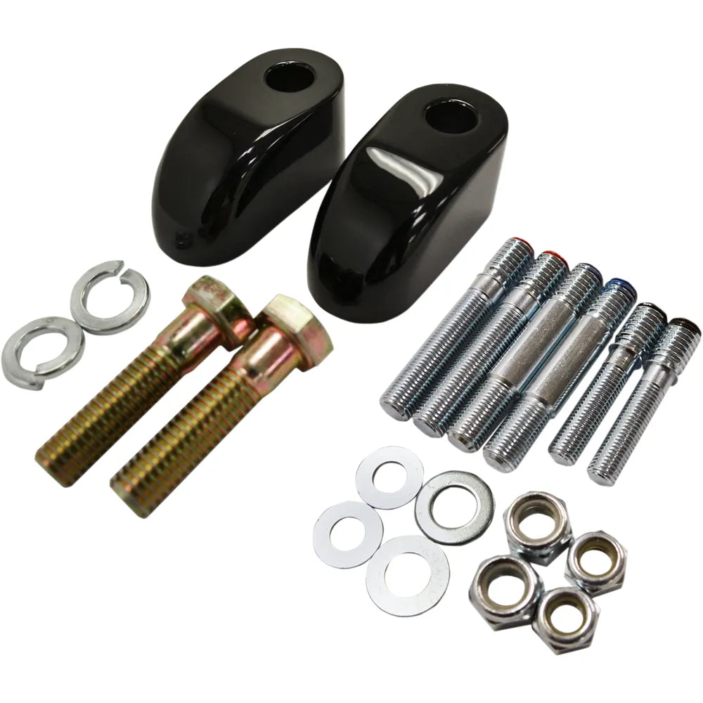 Risers - Pullback - Extension - 1" - Black