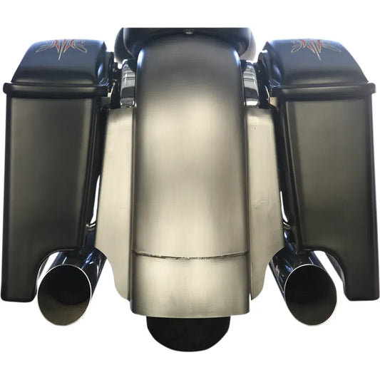 Rear Fender with Extension - Smooth - Steel - '09-'13 FL