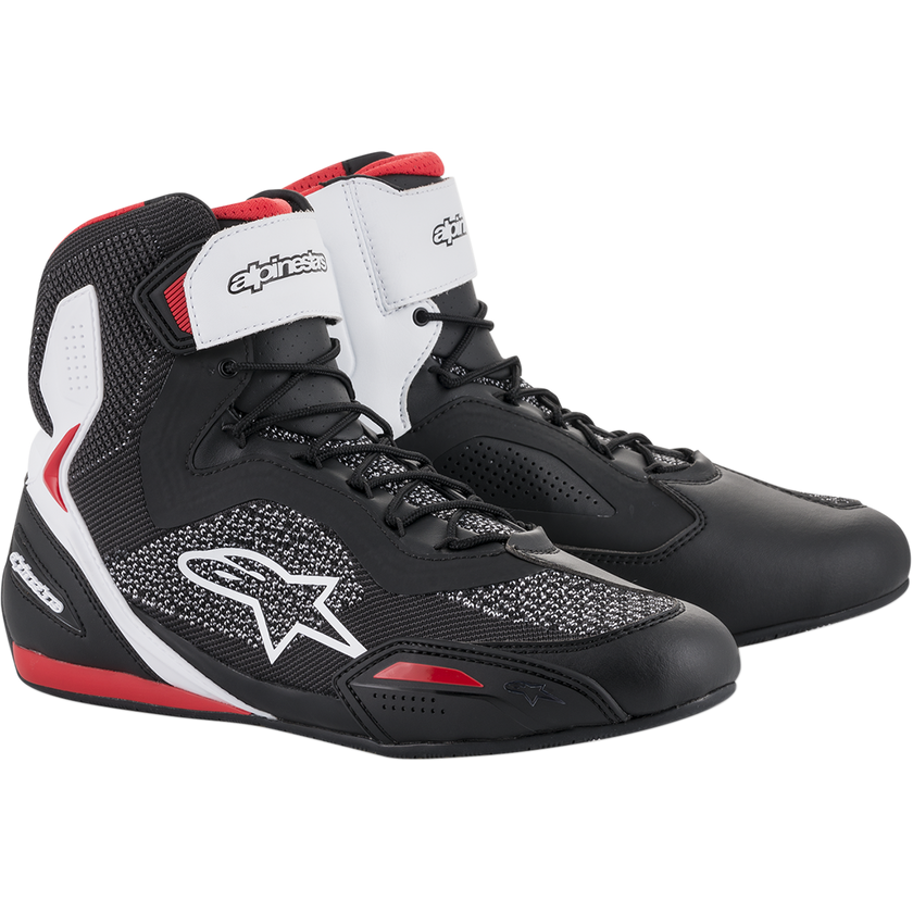 Tenis Alpinestars Faster-3 Rideknit® - Negro/Blanco/Rojo