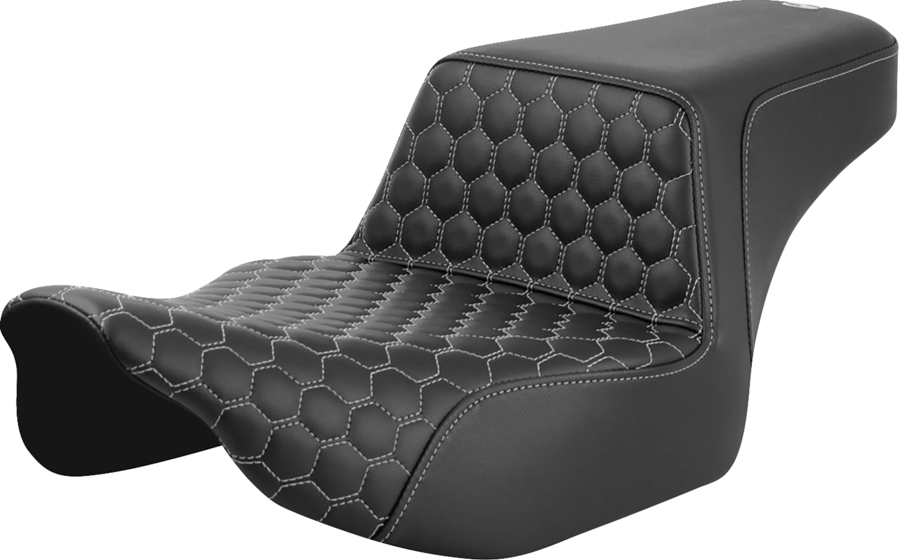 Asiento elevado tipo panal - Asiento elevado - Alcance extendido - Delantero tipo panal - Costura plateada - FL '23-'24