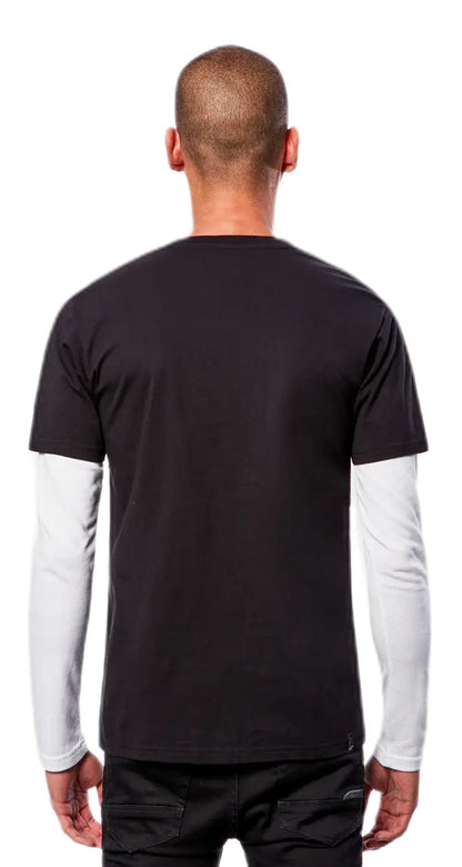 Playera Alpinestars Stack Long-Sleeve Knit - Negro/Blanco