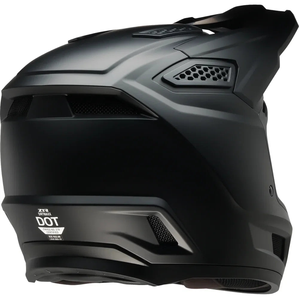 Casco dirt maxx negro mate