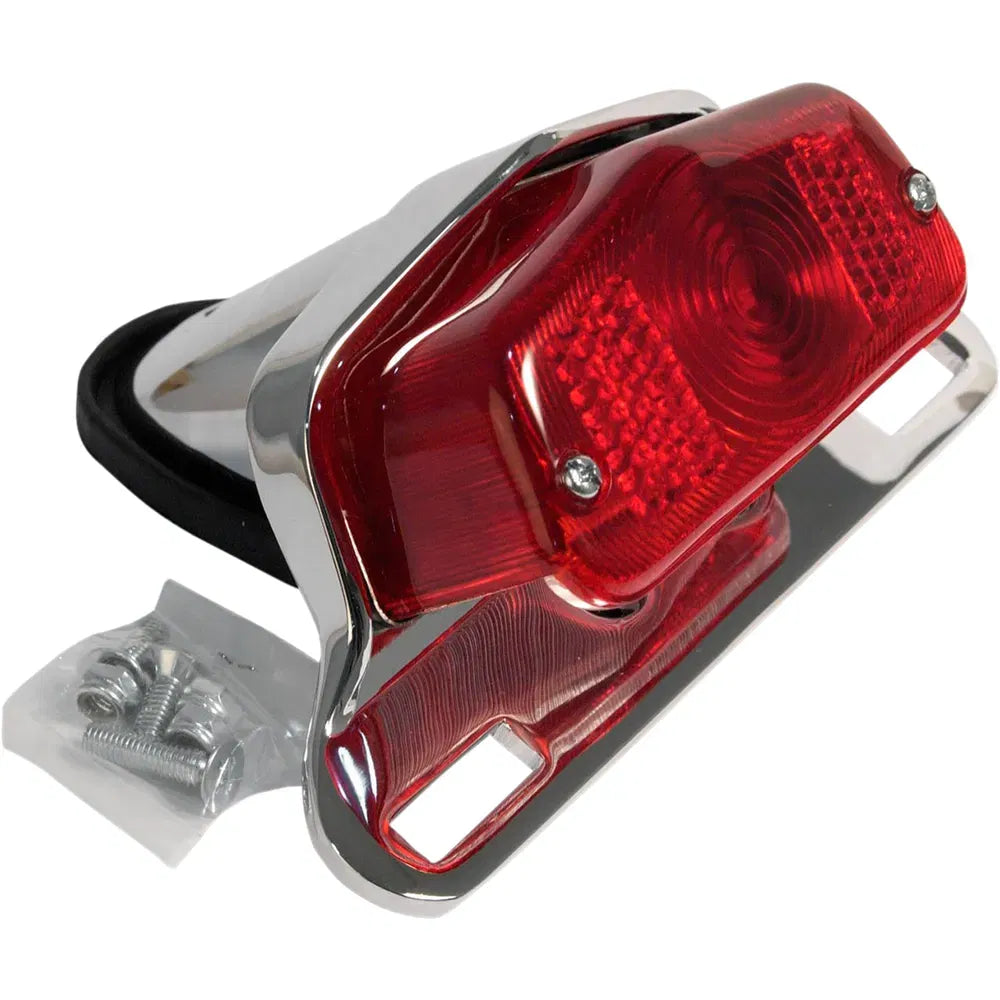Taillight - Chrome Bracket - Red Lens