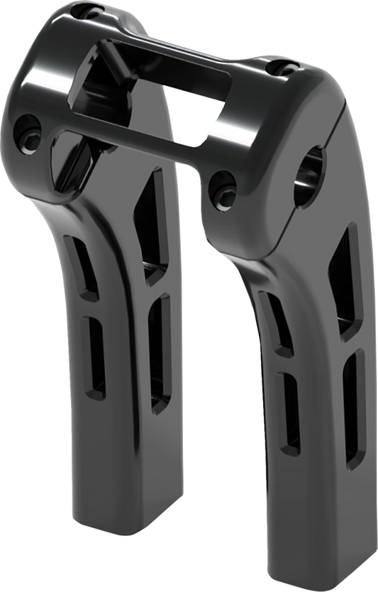Elevadores Ghost - Elevadores Ghost - Abrazadera de pantalla Softail - 8" - Negro
