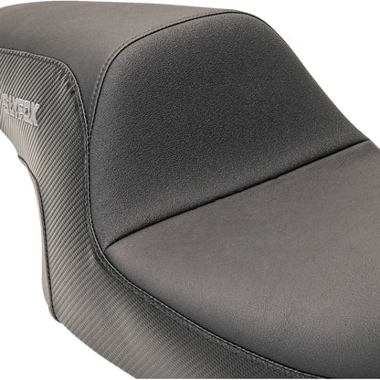Asiento SLYFOX The Drifter Drifter Gray Logo Smooth Vinyl Carbon Fiber FL '97-'07
