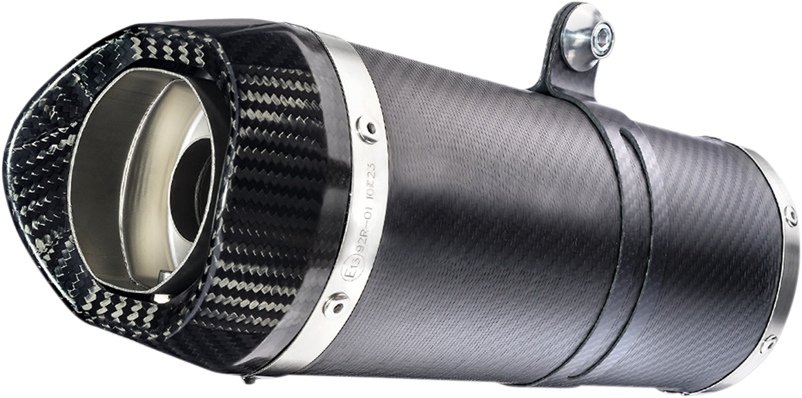 Silenciador universal LV One Evo Slip-On - Silenciador LV One Evo de fibra de carbono de 50x270 mm