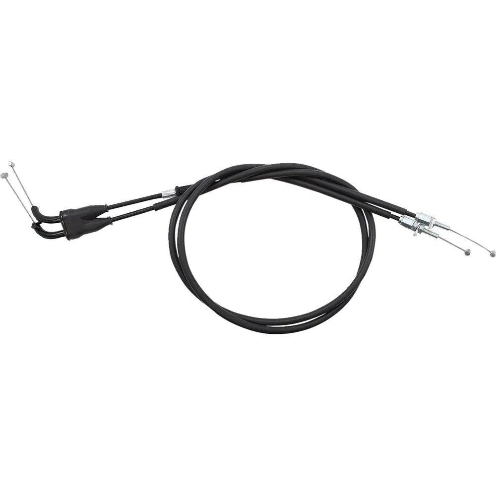 Cable del acelerador de vinilo negro.