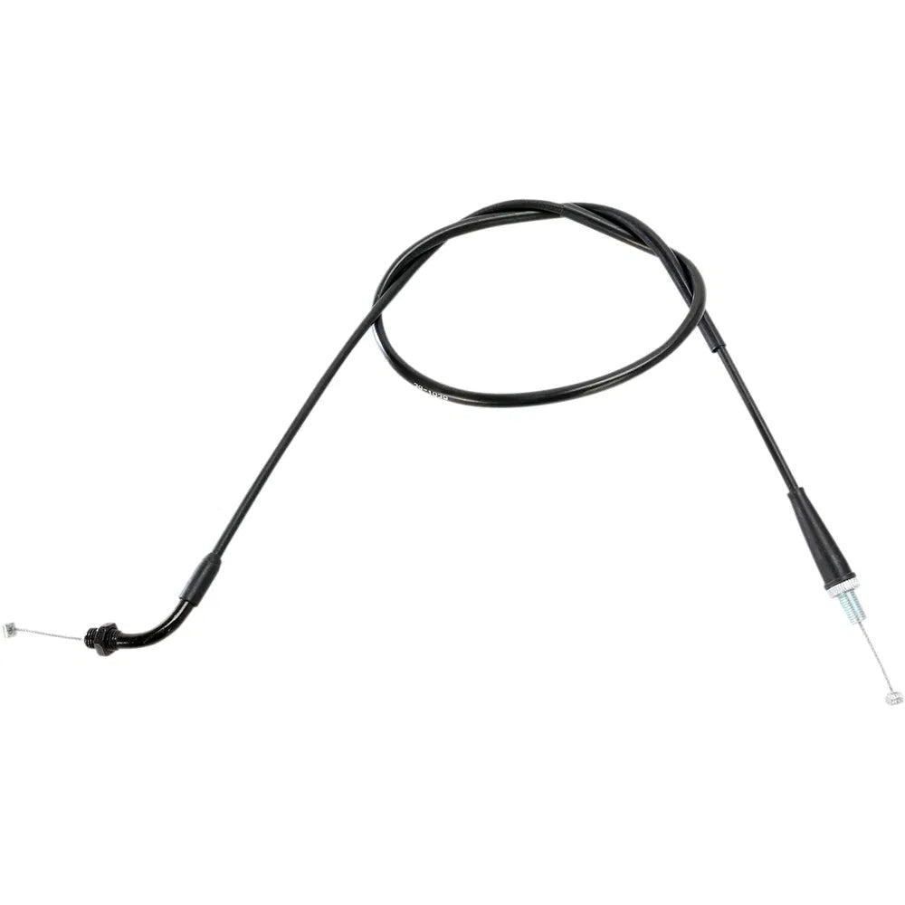 Cable del acelerador de vinilo negro.