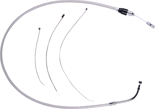 Cable de Clutch superior de conexión rápida de acero inoxidable pulido - Cable de Clutch superior de conexión rápida de acero inoxidable pulido - 49-1/4"