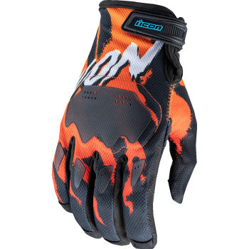 Guantes Icon Hooligan Rad Dawn - Naranja