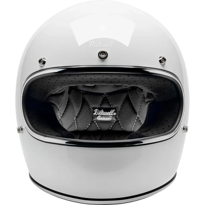 Casco gringo blanco brillo