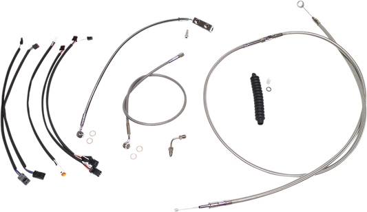 Kit de instalación de manillar XR - Kit de instalación de manillar XR - Colgadores Ape de 12"-14" - Softail '18-'24 - Acero inoxidable/cromo