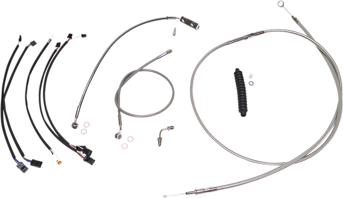 Kit de instalación de manillar XR - Kit de instalación de manillar XR - Colgadores Ape de 12"-14" - Softail '18-'24 - Acero inoxidable/cromo