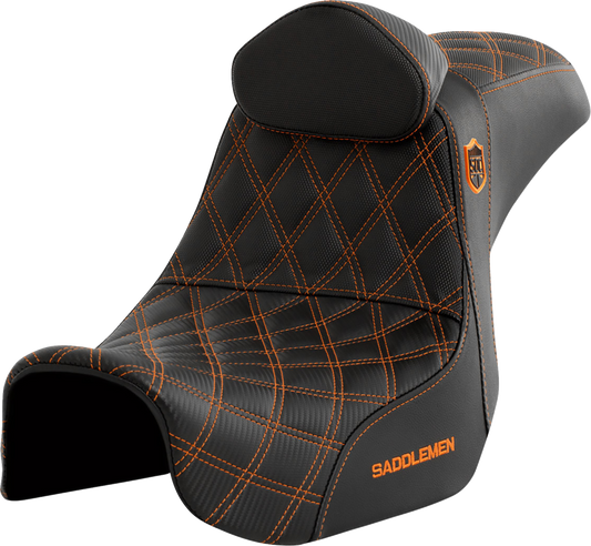 Asiento Pro Series SDC Performance Grip - Asiento Pro Series SDC Performance - con respaldo - Costura naranja - Dyna '06-'17