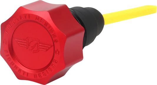 Varilla de nivel de aceite magnética de alto rendimiento - Varilla de nivel de aceite magnética de alto rendimiento - Curva - Roja - Touring/Trike '07-'16