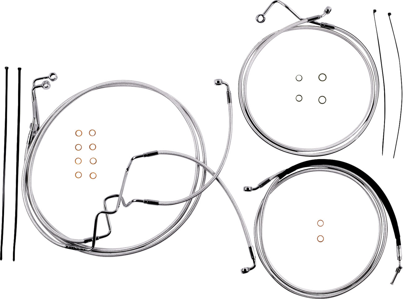Kit de instalación de manillar de diseñador Sterling Chromite II® - Kit de instalación de manillar de diseñador Sterling Chromite II® - 8" - FLHR '17-'20