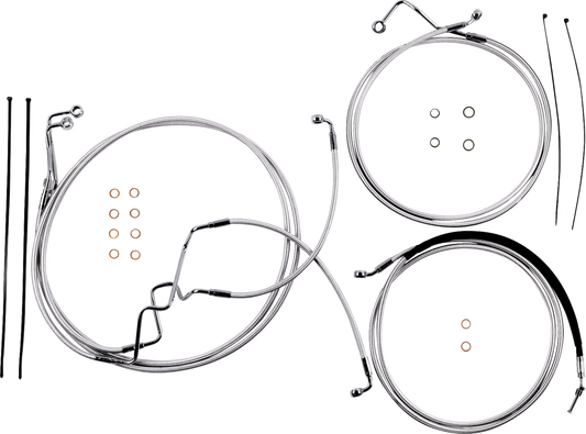 Kit de instalación de manillar de diseñador Sterling Chromite II® - Kit de instalación de manillar de diseñador Sterling Chromite II® - 8" - FLHR '17-'20