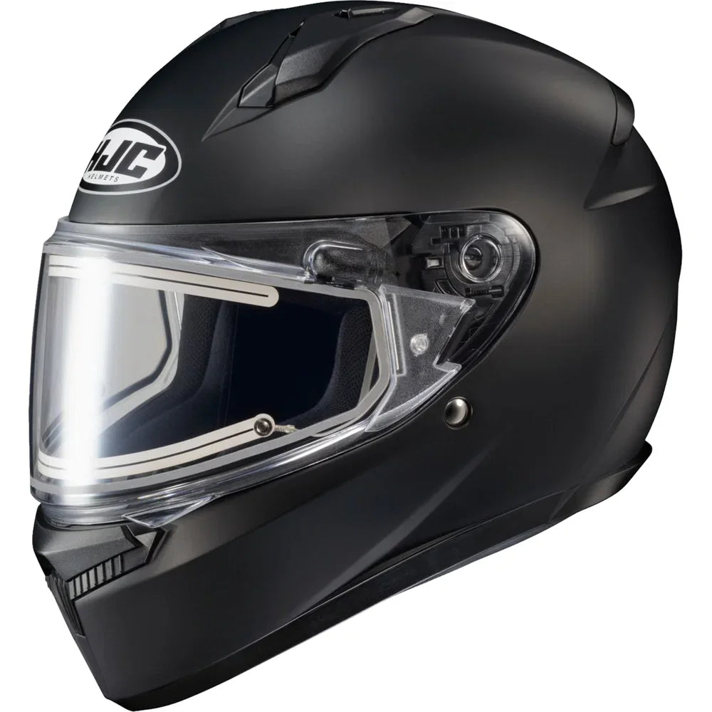 Casco c10 solid snow electric plano negro