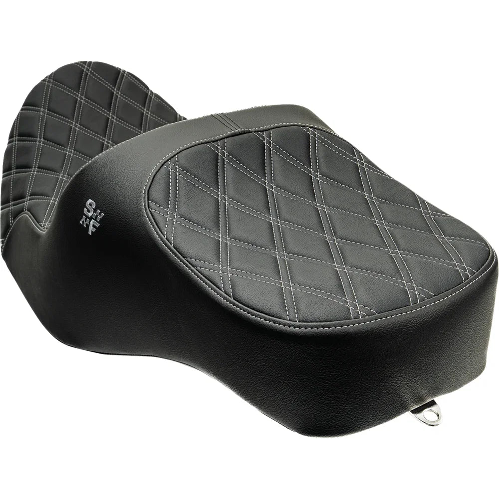 Asiento SLYFOX Chariot Silver Double Diamond Stitch Silver Logo FLH/FLT '23.5-'26