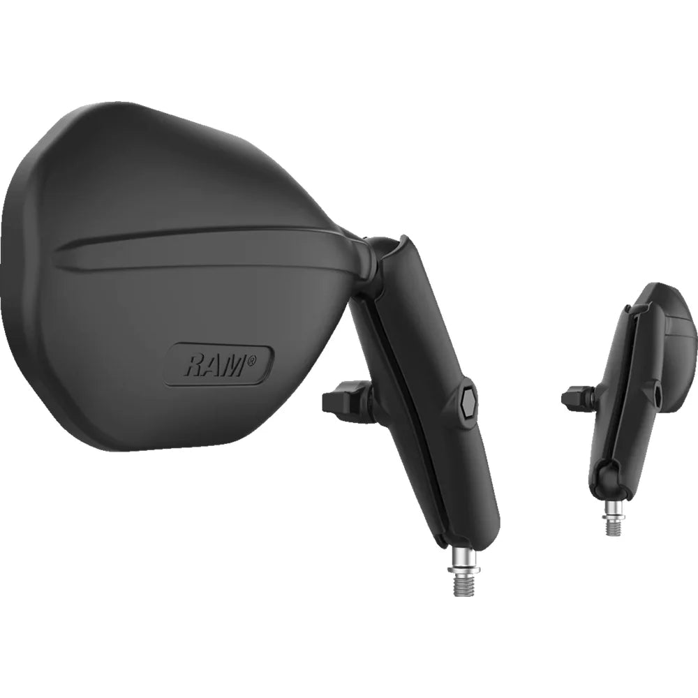 Kit tough-mirror™ con bases m10-1.25 - brazo largo