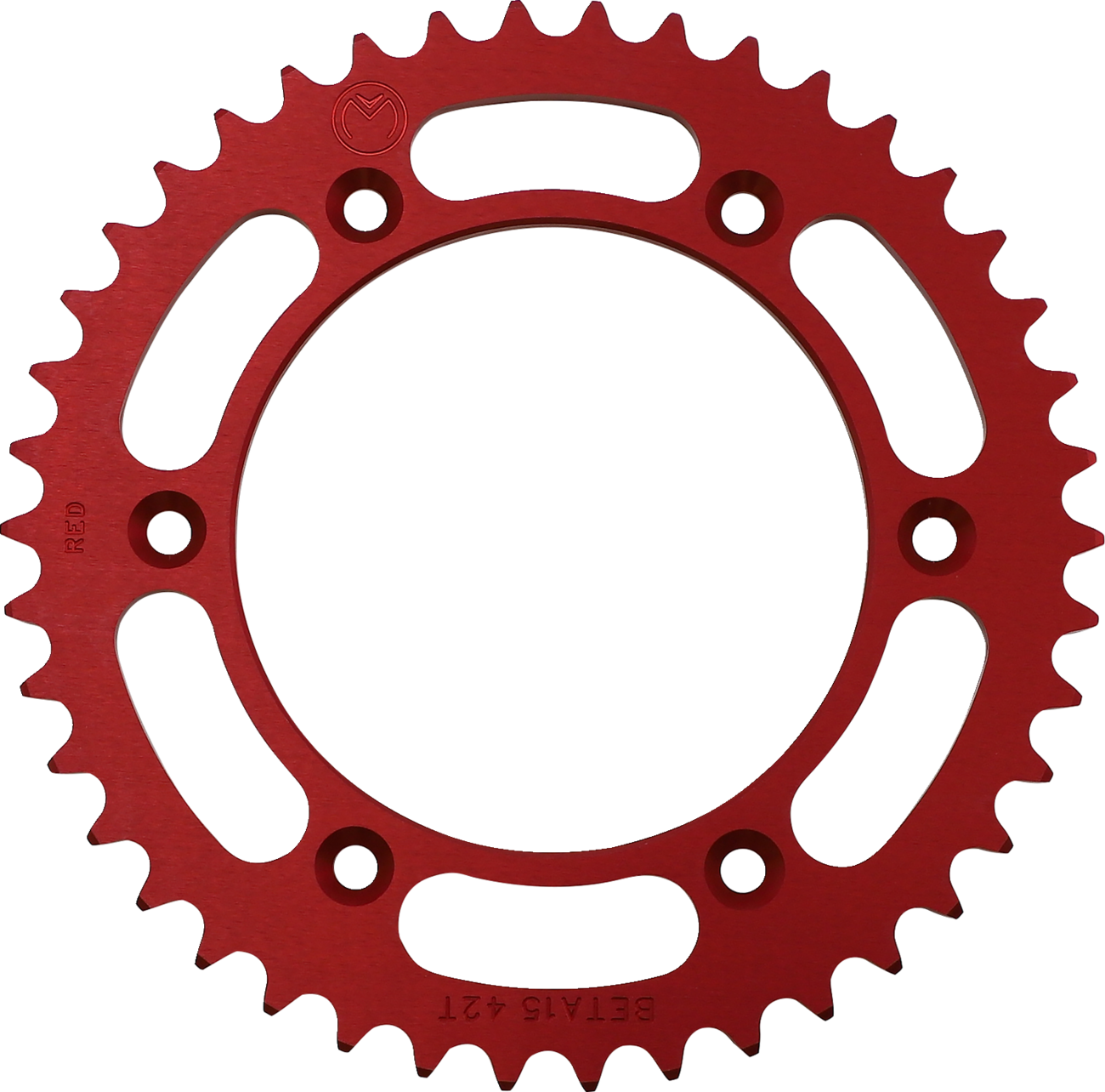 Corona Trasera Aluminio - Corona Trasera - Aluminio - 42 Dientes - Rojo - Beta