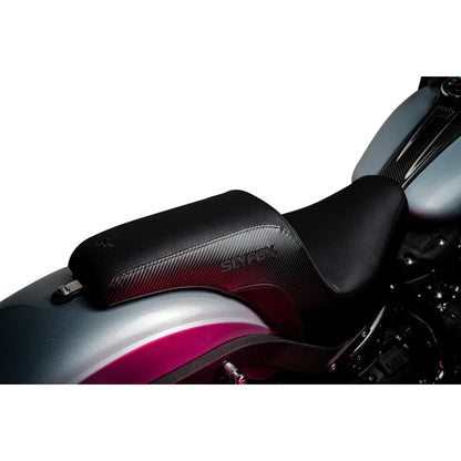 Asiento SLYFOX The Lowrider Drifter Lowrider Drifter Black Logo Smooth Vinyl Carbon Fiber FXLR/FLSB '18-'24