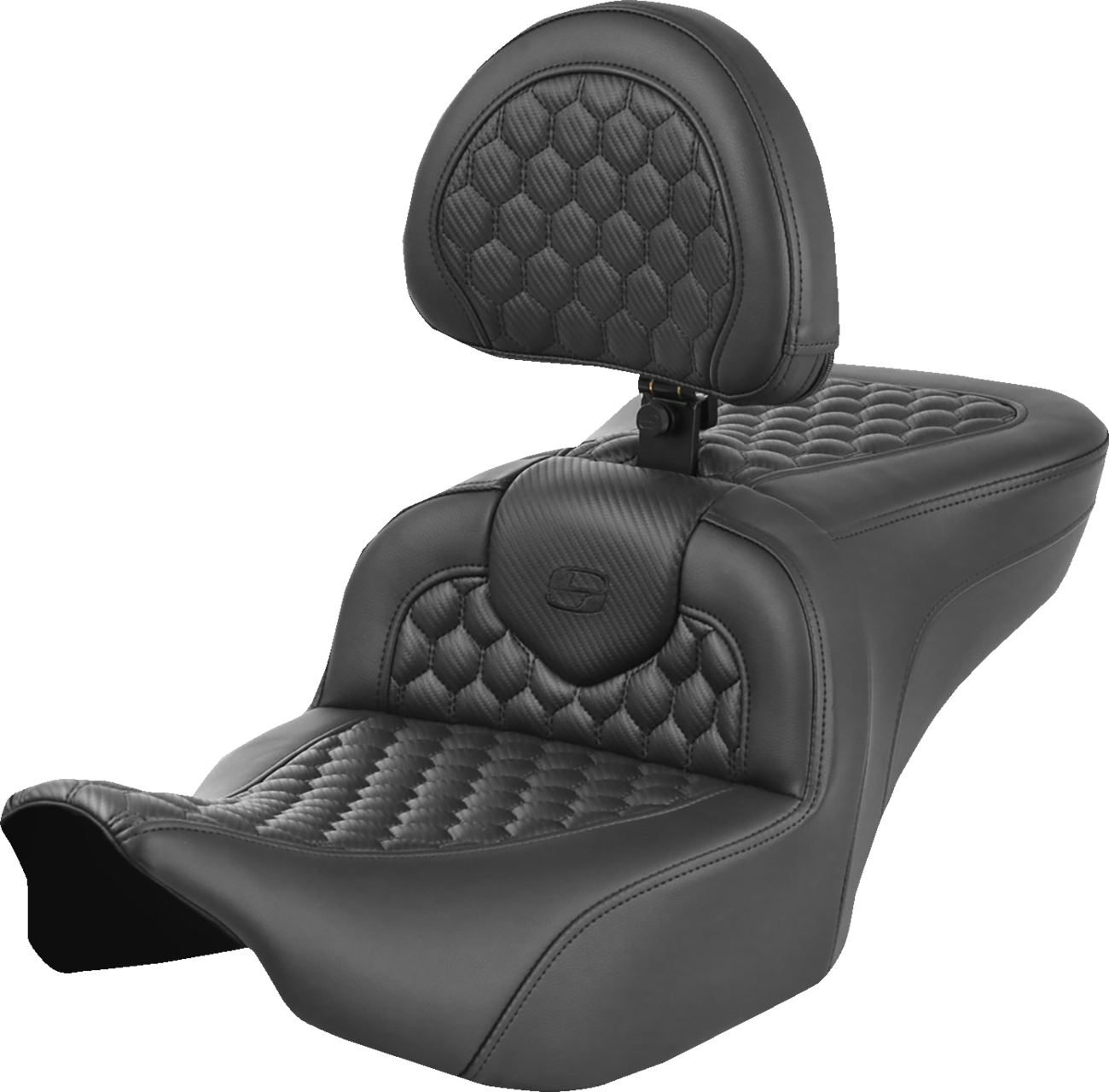 Asiento con calefacción Roadsofa™ - Asiento RoadSofa™ con calefacción - Costura de panal - con respaldo - FLH/FLT '23-'24