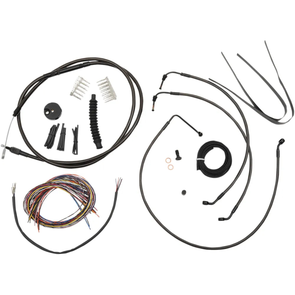 Cable Kit - 12" - 14" Ape Hanger Handlebars - Midnight