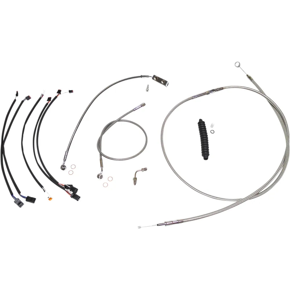 Kit de instalación de manillar XR - Kit de instalación de manillar XR - Colgadores Ape de 12"-14" - Softail '18-'24 - Acero inoxidable/cromo