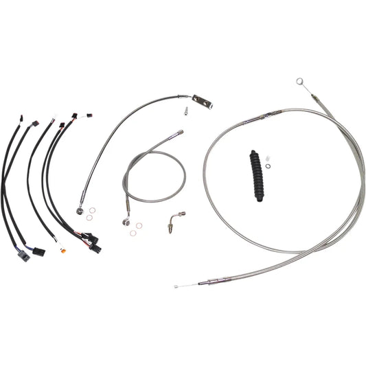 Kit de instalación de manillar XR - Kit de instalación de manillar XR - Colgadores Ape de 12"-14" - Softail '18-'24 - Acero inoxidable/cromo