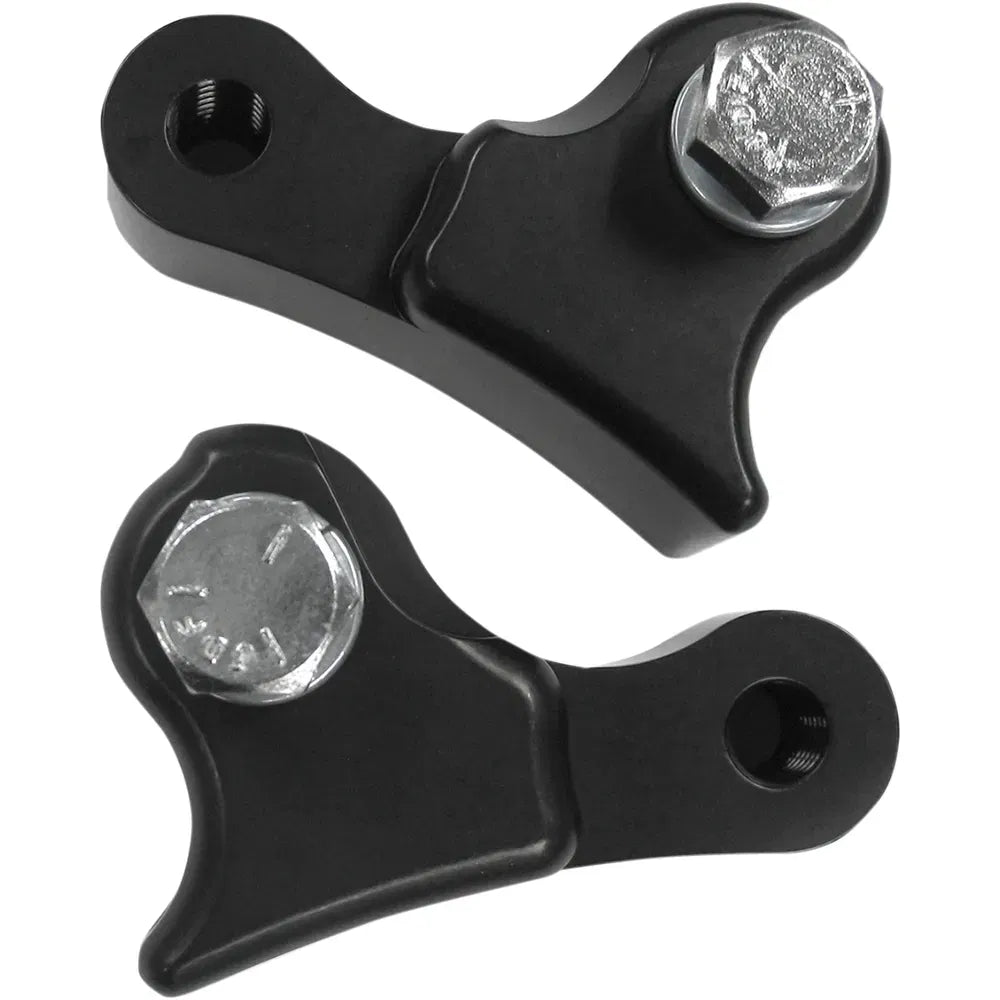 Rear Shock Lowering Bracket Kit - Black - '02+ FL