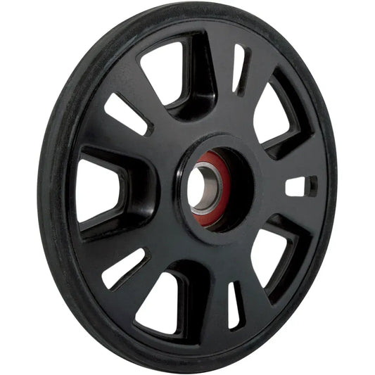 Idler Wheel - With Snap Ring/Bearing 6004 - Black - 200 mm OD x 20 mm ID