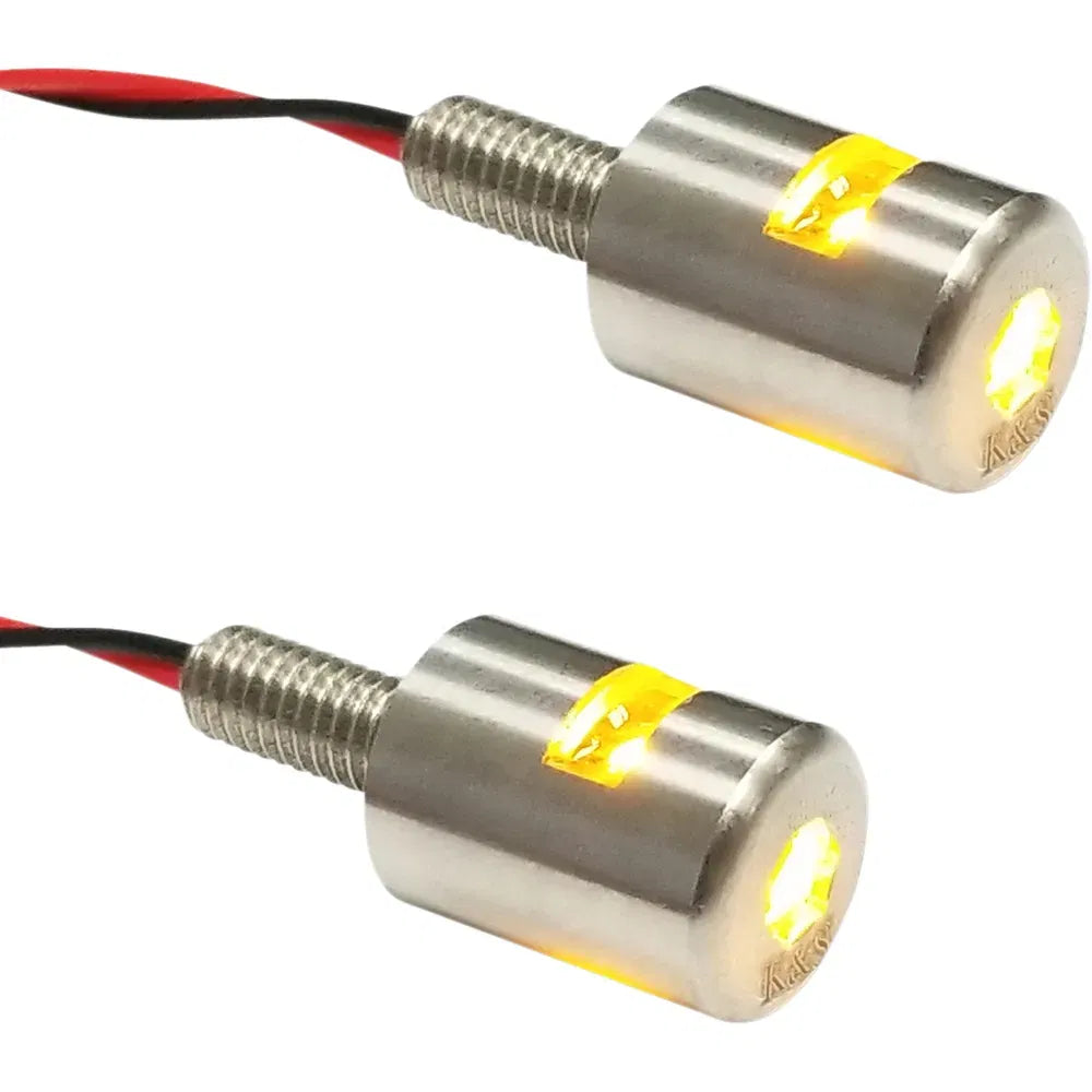 Three-Beam License Plate Bolt Lights - Amber