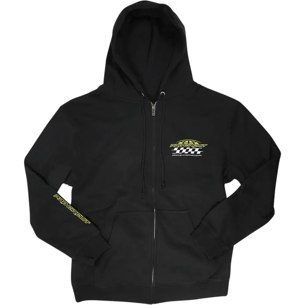 Racer Zip Hoodie - Black - 2XL