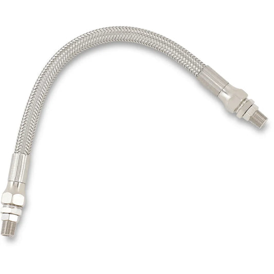 Oil Line with Fittings - Stainless Steel - 10"