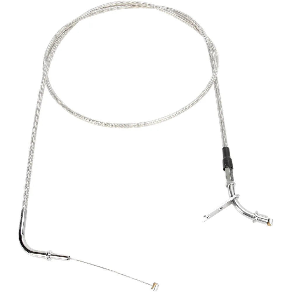 Throttle Cable - Pull - Kawasaki - Stainless Steel