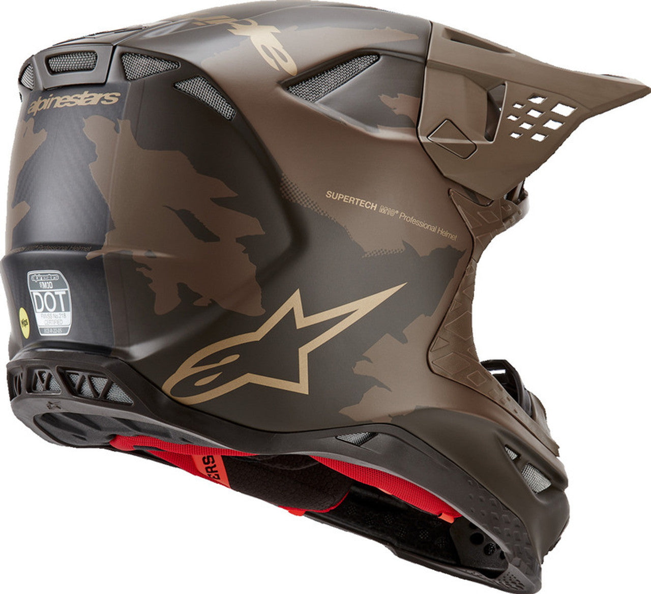 Casco Alpinestars Supertech M10 Squad MIPS® - Café/Dorado