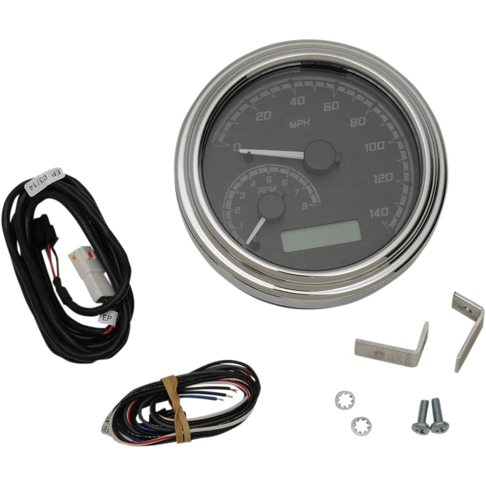 MXV Series Analog Gauge System - Black/Gray/Chrome