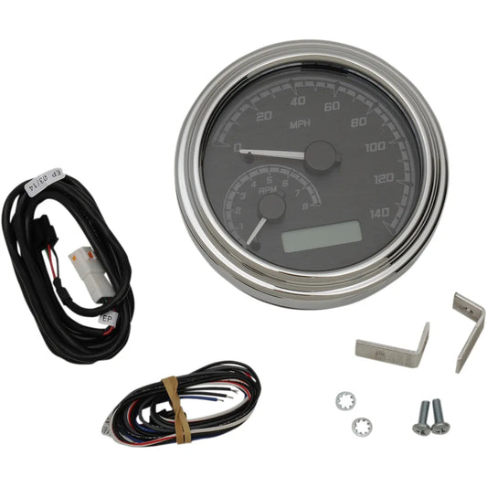 MXV Series Analog Gauge System - Black/Gray/Chrome