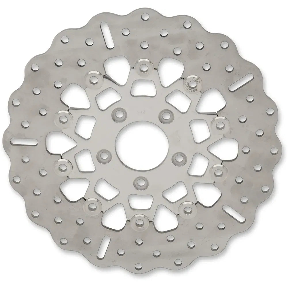 Rotor de freno delantero de acero inoxidable serie FSD para Big Twins - Rotor de freno - Soporte pulido