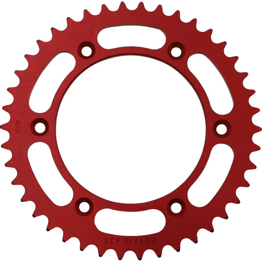 Corona Trasera Aluminio - Corona Trasera - Aluminio - 42 Dientes - Rojo - Beta