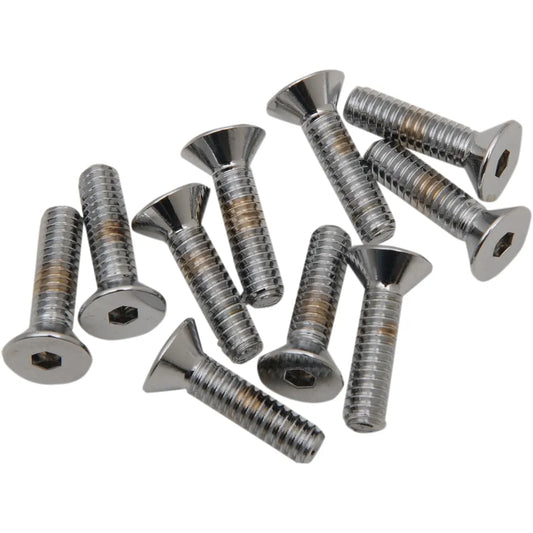 Tornillos allen de cabeza plana 1/4"-20 x 3/4" cromo