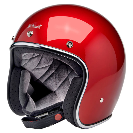 Casco Biltwell Bonanza - rojo cereza metalico