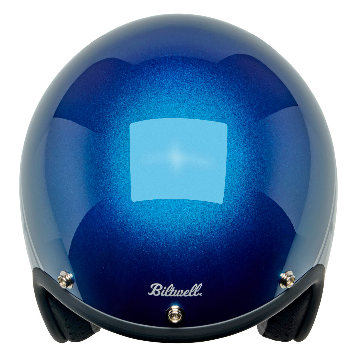 Casco bonanza holeshot azul metálico/plata