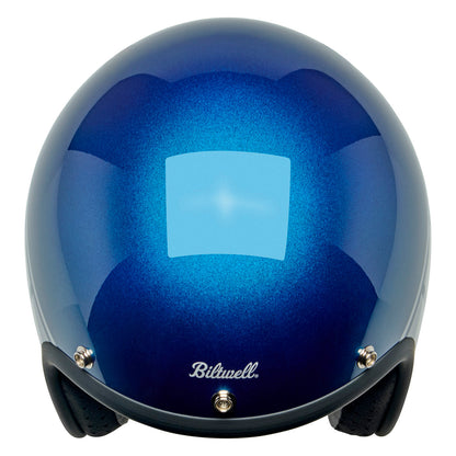 Casco bonanza holeshot azul metálico/plata