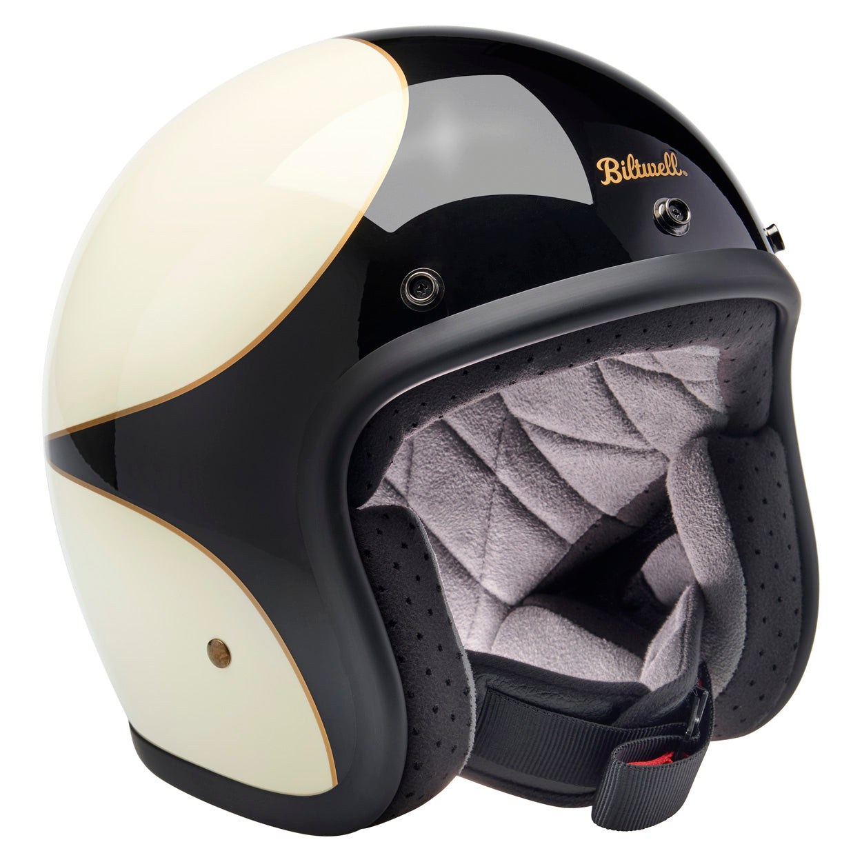 Casco Biltwell Bonanza - blanco/negro