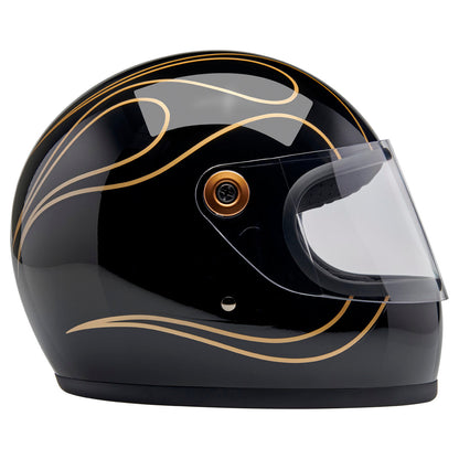 Casco Biltwell Gringo S Flamas - negro