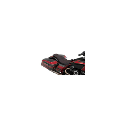 Predator 2-Up Seat - Double DIamond - Red Stitching - Solar Leather