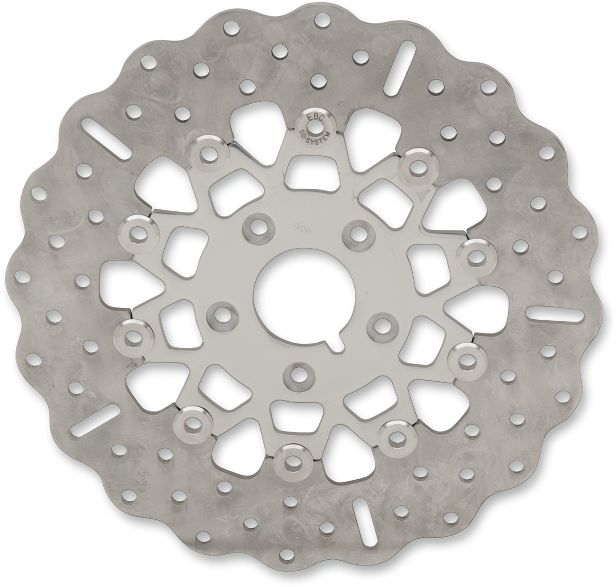 Rotor de freno delantero de acero inoxidable serie FSD para Big Twins - Rotor de freno - Soporte pulido